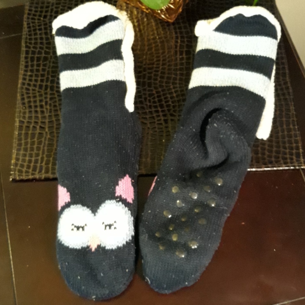 Fuzzy Owl Socks